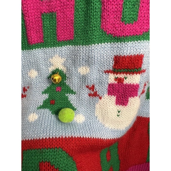 No Boundaries "Happy Holla Days" Ugly Christmas Sweater Juniors Size XL (15-17) - Picture 8 of 11